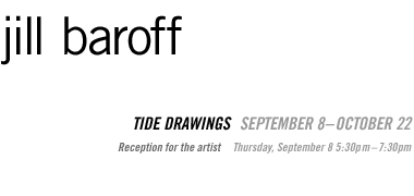 jill baroff: tide drawings