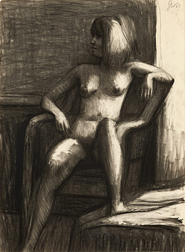James Weeks, Seated Nude, 1969