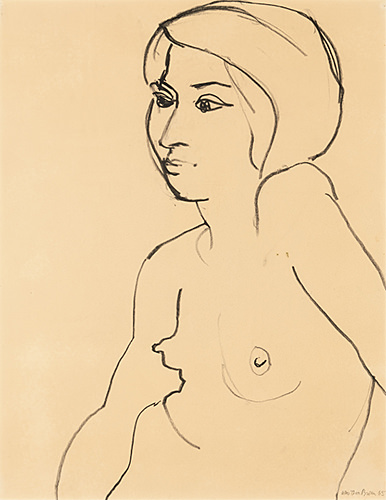 William Theophilus Brown, Female Nude, 1965