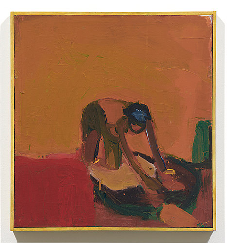 Joan Brown, Untitled (Woman washing floor), c.1958