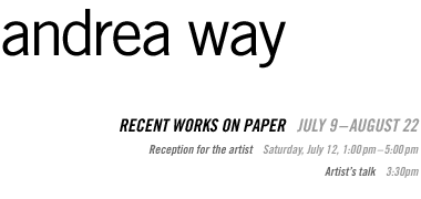 Andrea Way: Recent Works on Paper (Introductions 2003)