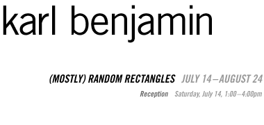 Karl Benjamin: (Mostly) Random Rectangles