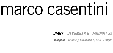 Marco Casentini: Diary